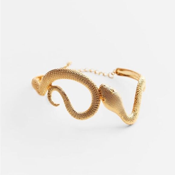 New! Zara Snake Choker Golden - Picture 4 of 5